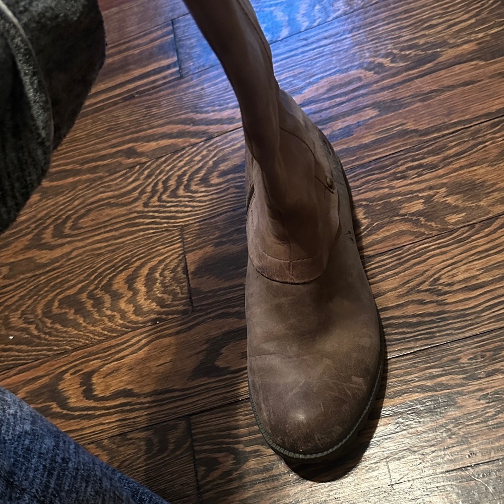 Clarks Women's Brown Heeled Boots - Picture 5 of 6
